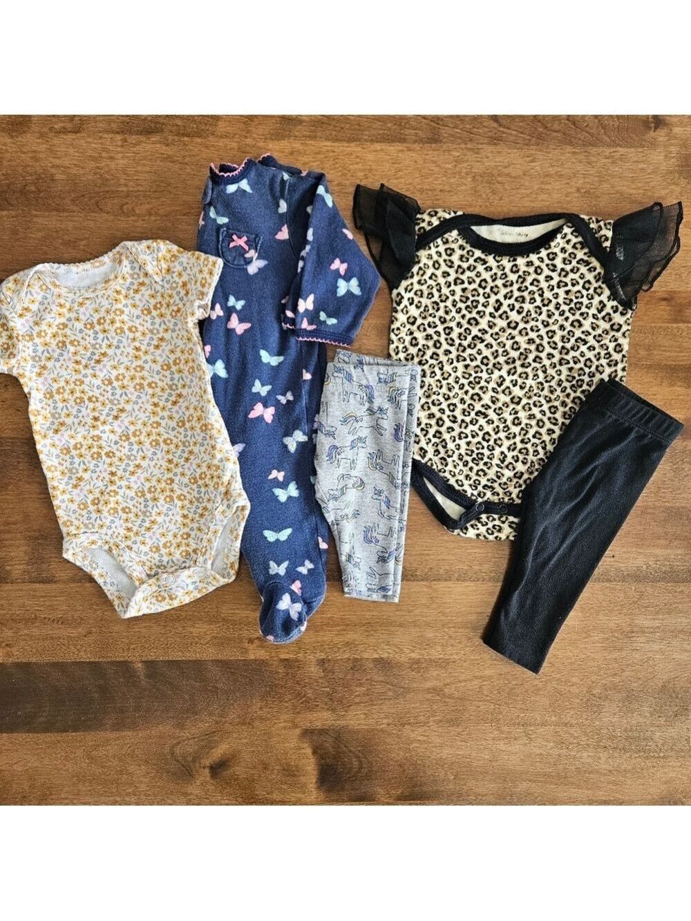 5/$25 0-3M Baby Girl Mixed Brand Bundle (5 Pieces)